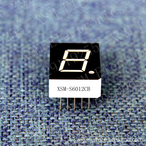 0.60" 1 Digit 7 Segment LED Display (XSM-S6012CB)